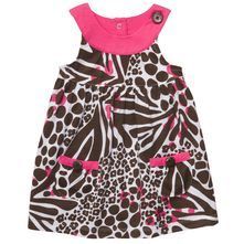 VESTIDO ANIMAL PINK BROWN CARTER'S
