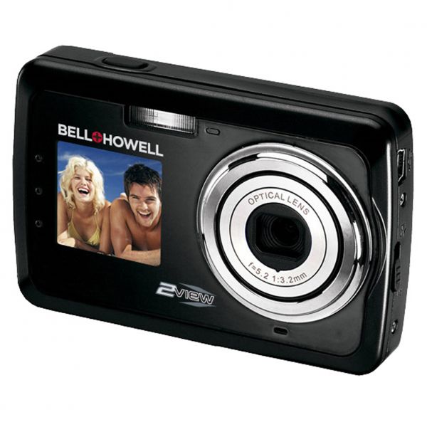 BELL & HOWELL 2V5-BK - VÍDEO CÂMERA DIGITAL COM LCD DUPLO, 1