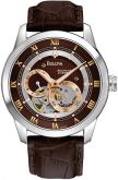 AÇO INOXIDÁVEL AUTOMATIC ROSE TWO TONE BROWN SKELETON DIAL